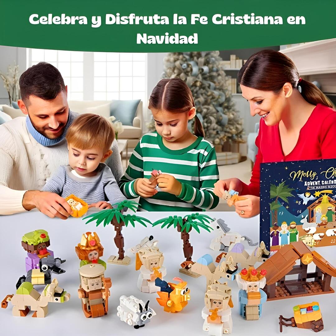 HolyBlox™ Calendario de Adviento Belén Bloques
