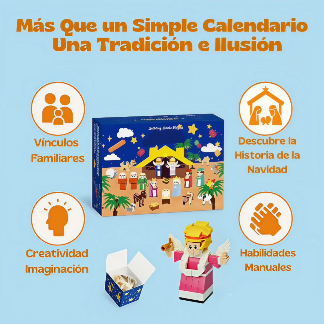 HolyBlox™ Calendario de Adviento Belén Bloques