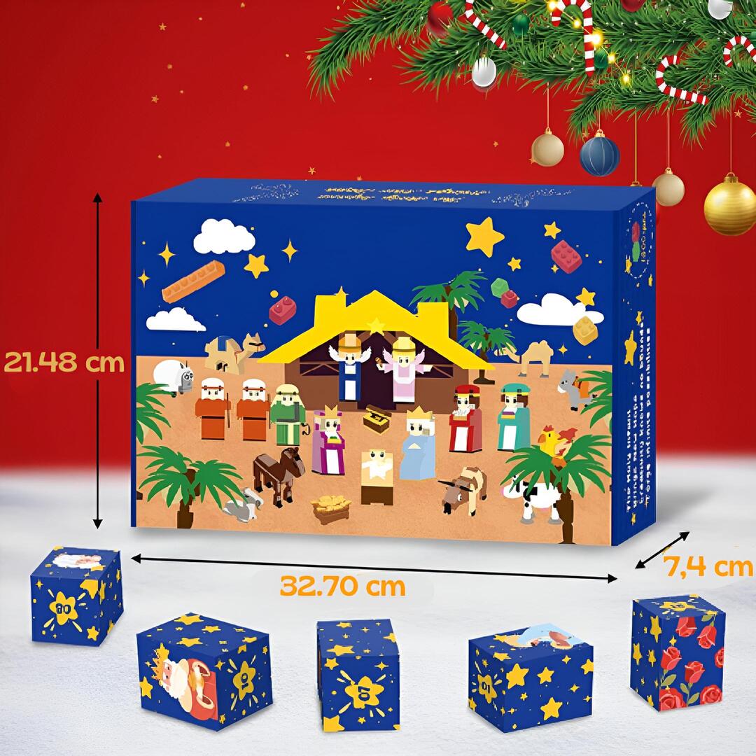 HolyBlox™ Calendario de Adviento Belén Bloques