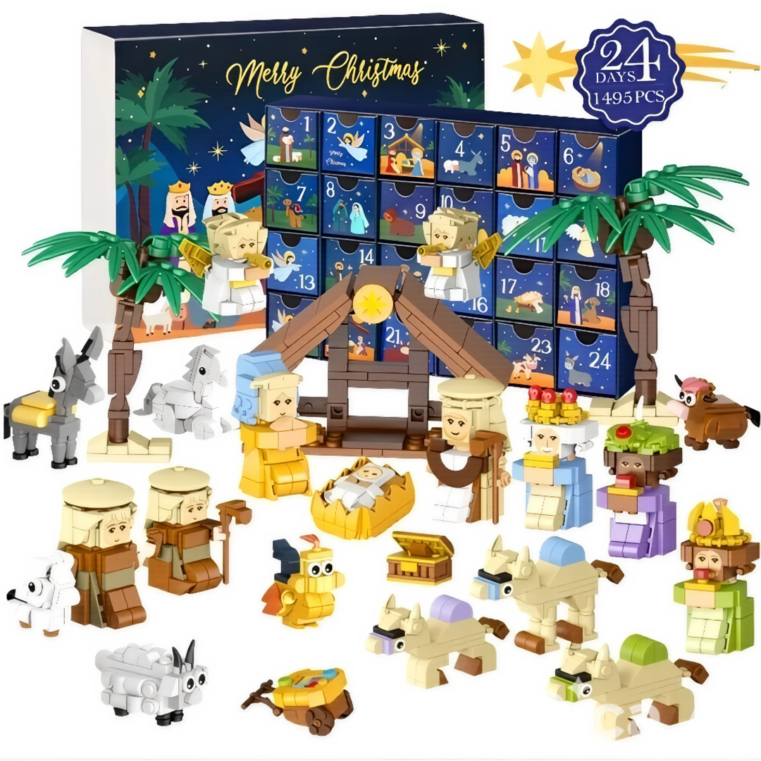 HolyBlox™ Calendario de Adviento Belén Bloques